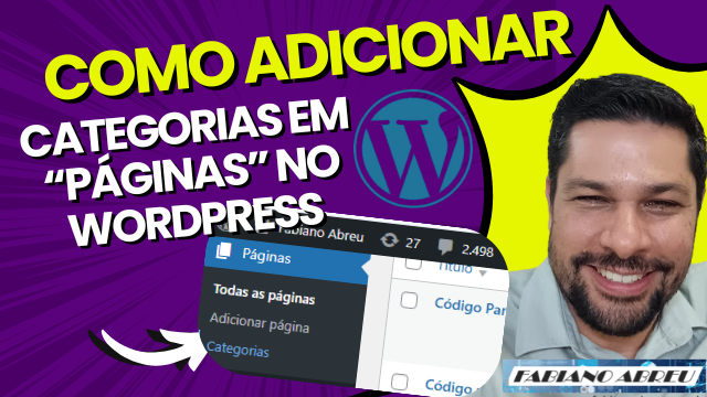Como Adicionar Categorias em Páginas no WordPress Tutorial Rápido
